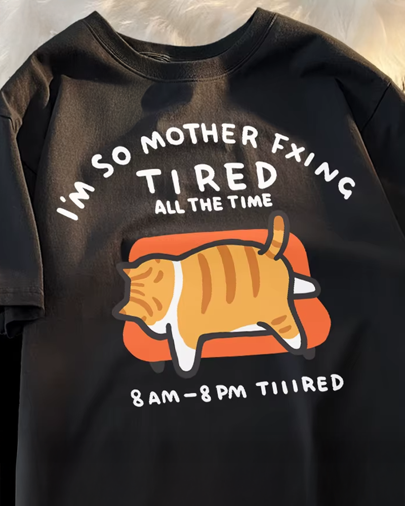 Tired Cat Shirt
