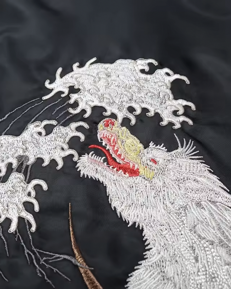 Embroidered Wolf Jacket