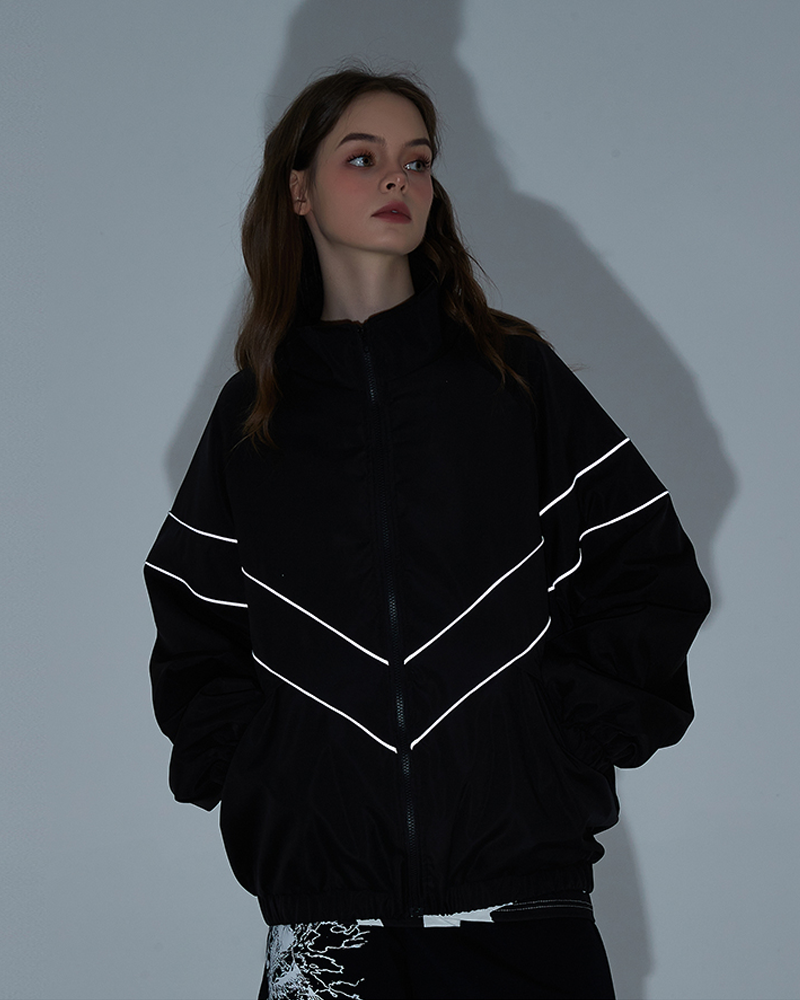 Jacket With Reflective Stripes