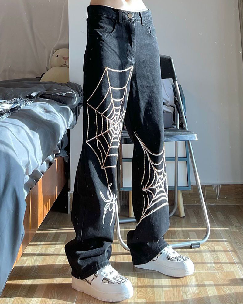Spider Web Jeans