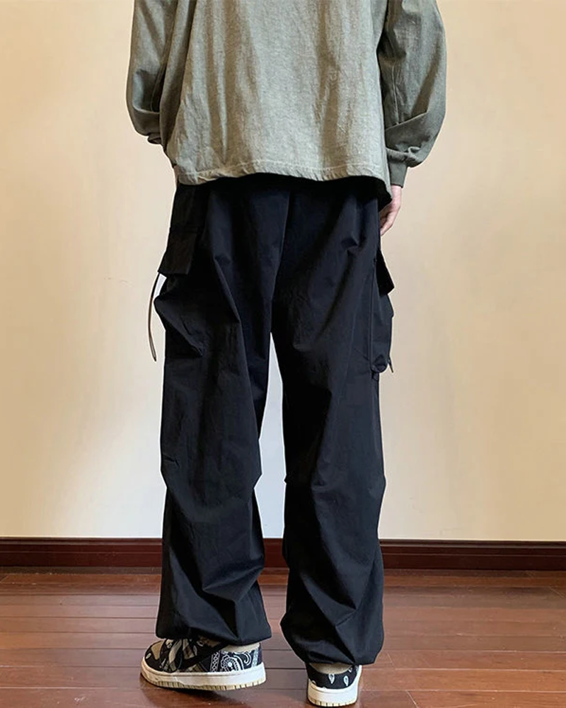 Black Baggy Cargo Pants