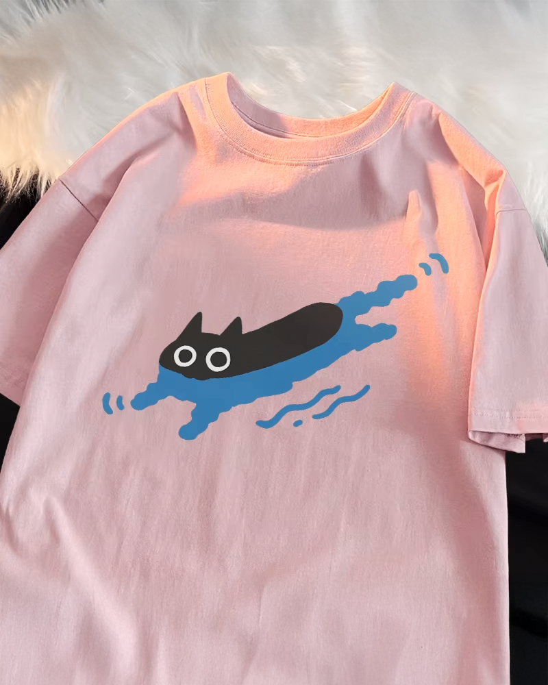 Swimming Cat Shirt