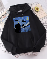 The Starry Night Cat Hoodie