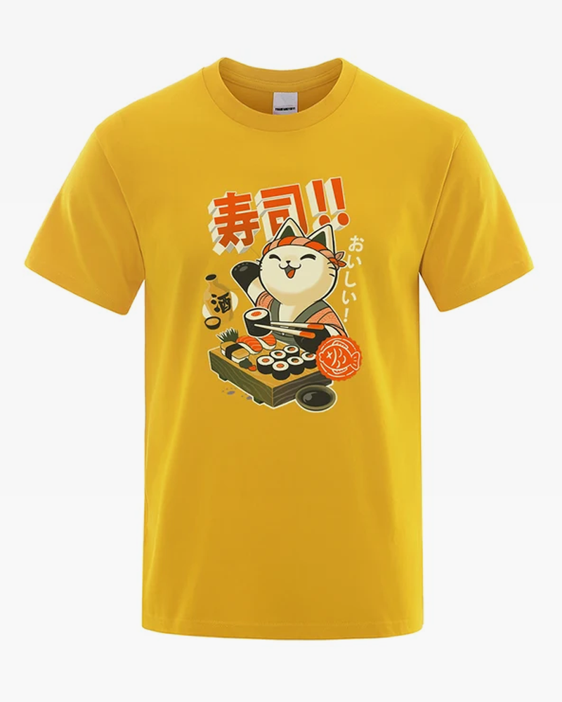 Cat Sushi Chef Shirt