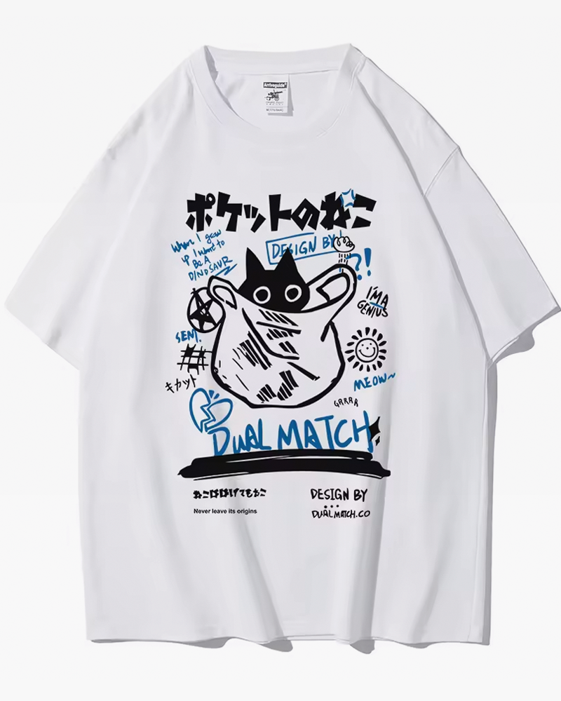 Japanese Cat Tee Shirt