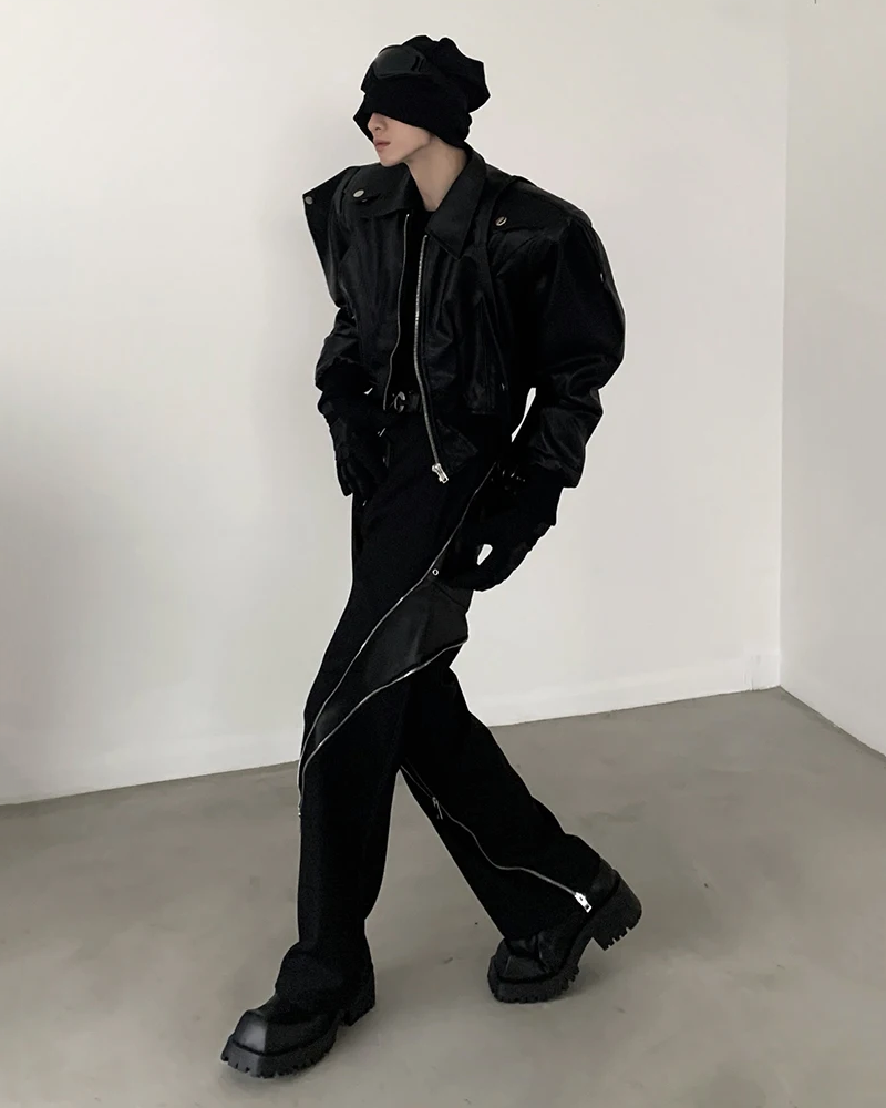 Men's Oversized Leather Jacket