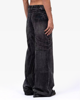 Black Wash Baggy Jeans