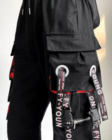 Cargo Pants Black And Red