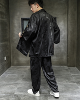 Black Kimono With Pants