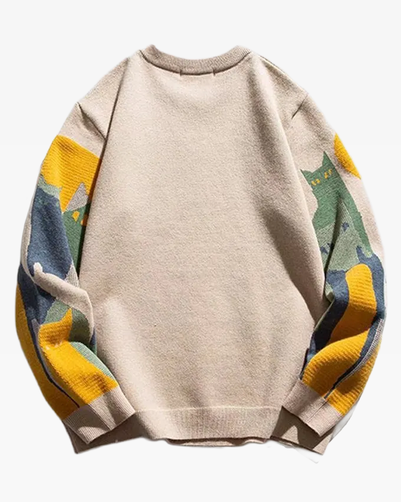 Abstract Cat Sweater
