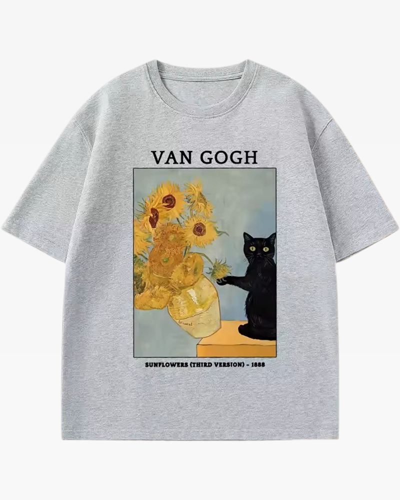 Van Gogh Cat Shirt