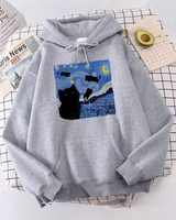 The Starry Night Cat Hoodie