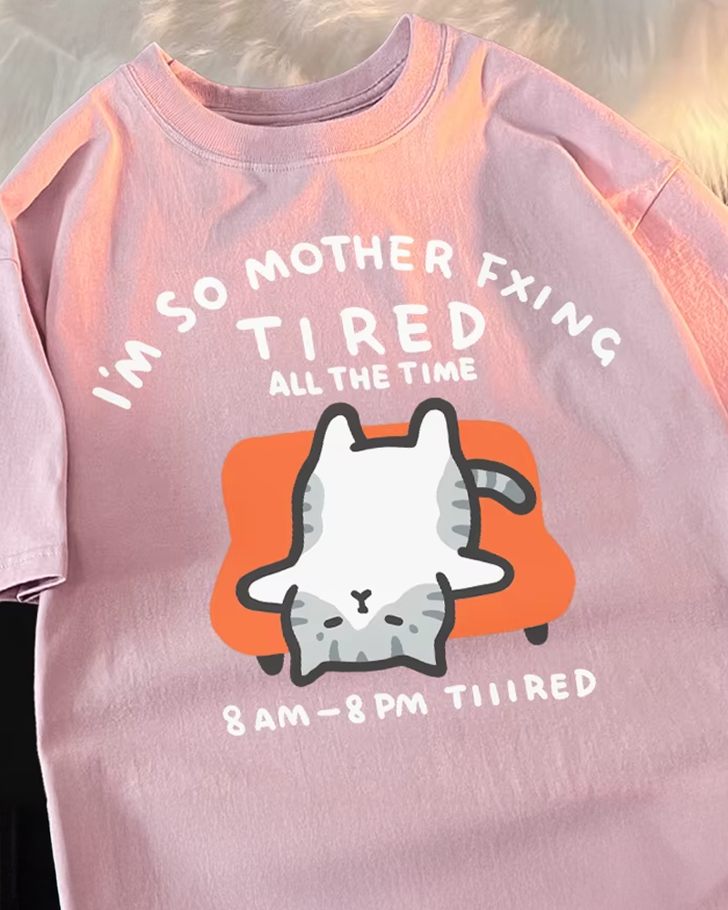 Tired Cat Shirt