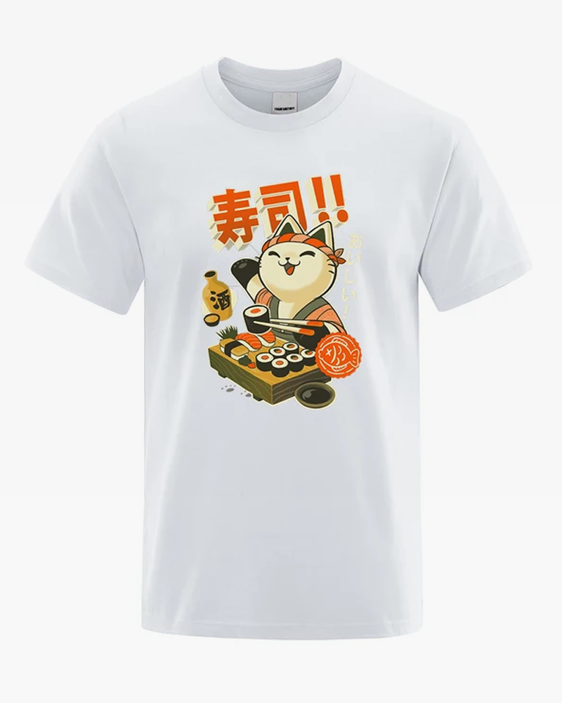 Cat Sushi Chef Shirt