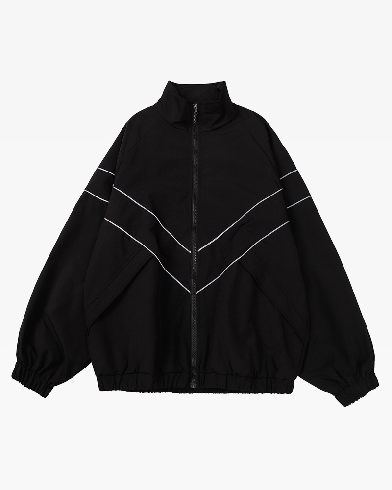 Jacket With Reflective Stripes