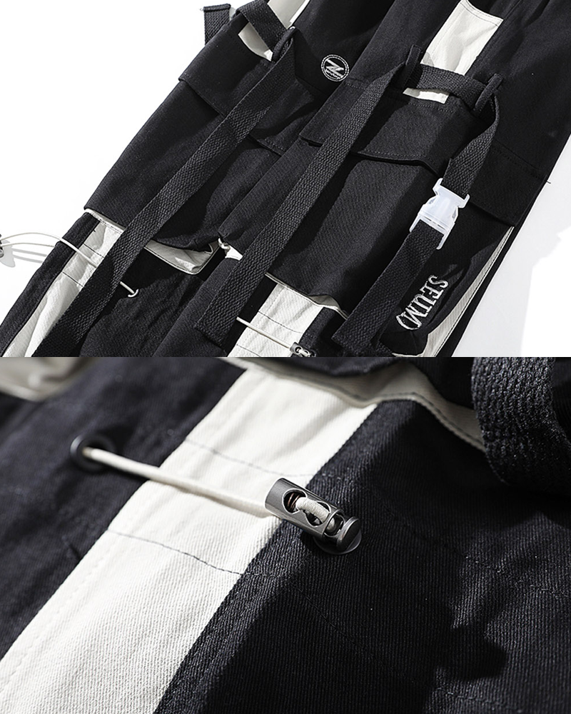 Black Cargo Jogger Pants