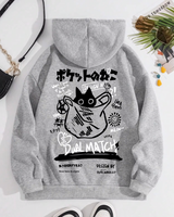 Japanese Cat Hoodie Man