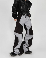 Patchwork Leather Pants