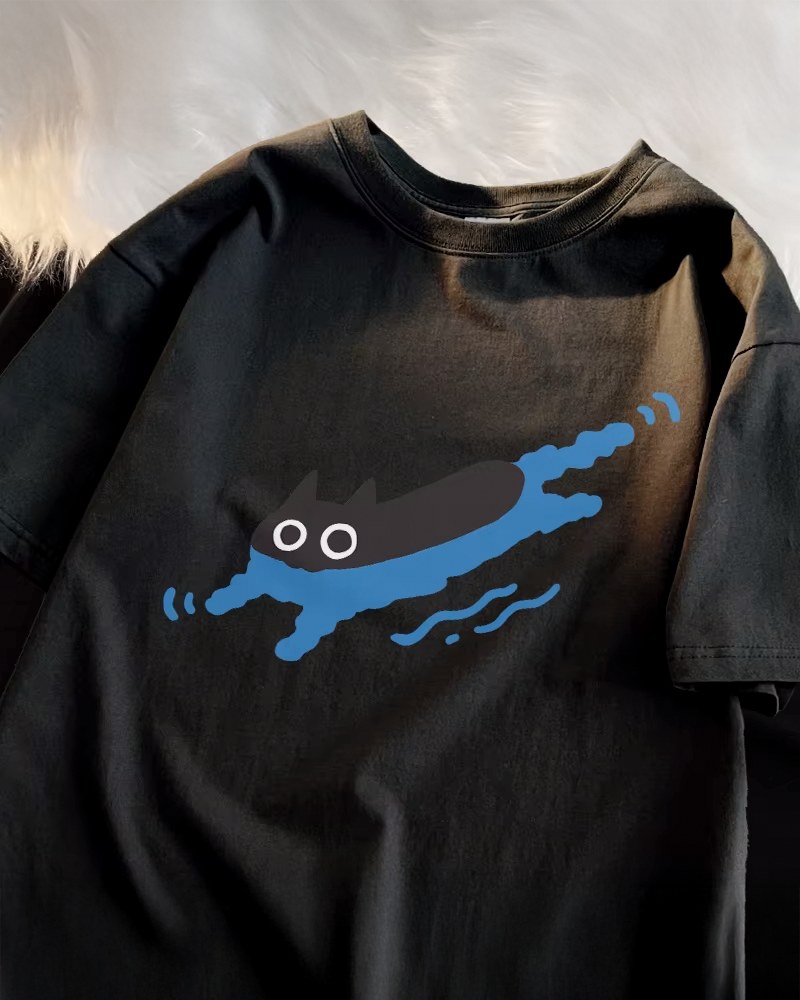 Swimming Cat Shirt