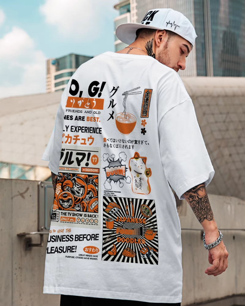 Japanese Streetwear Graphic Tee