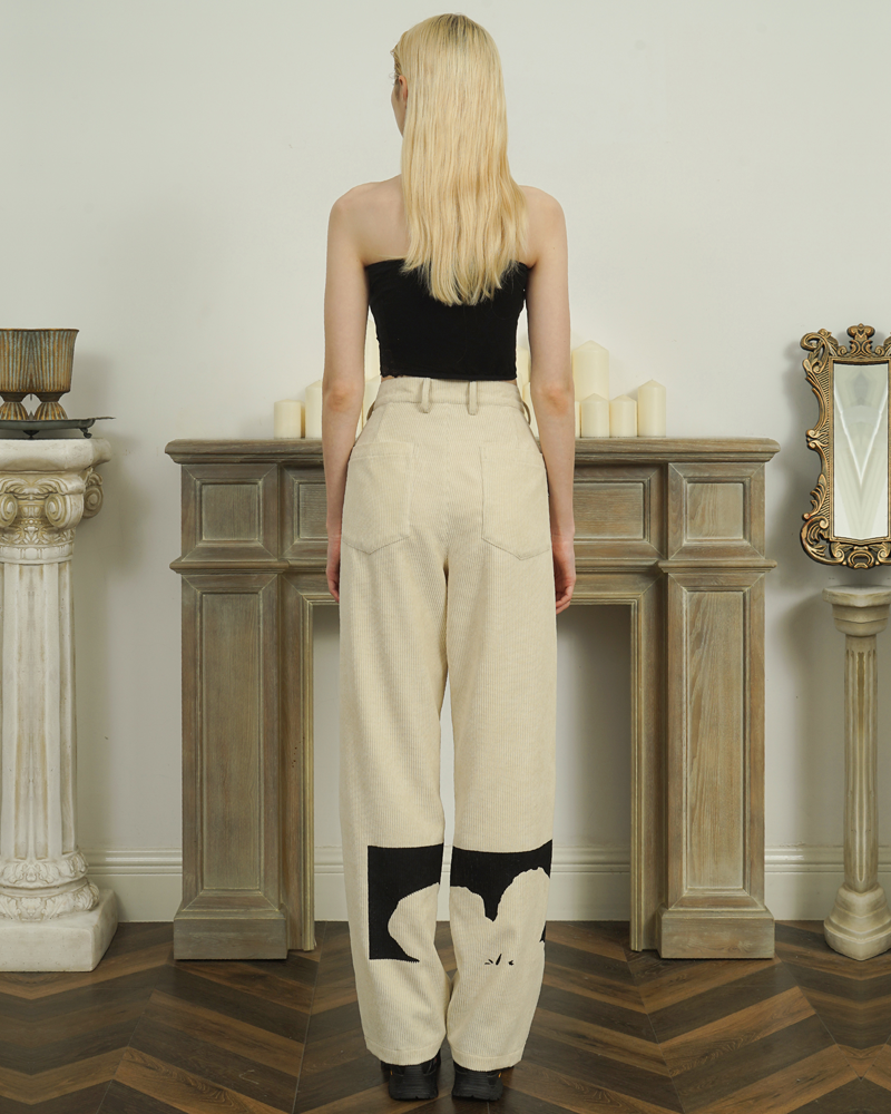 Beige Corduroy Pants