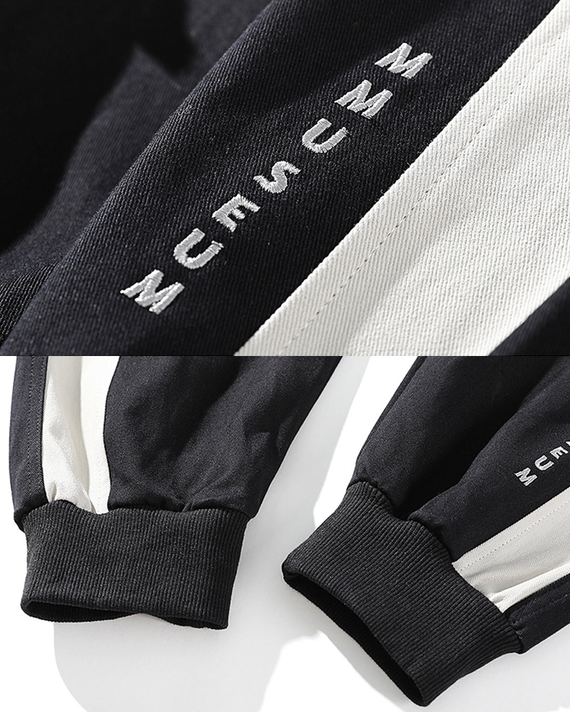 Black Cargo Jogger Pants