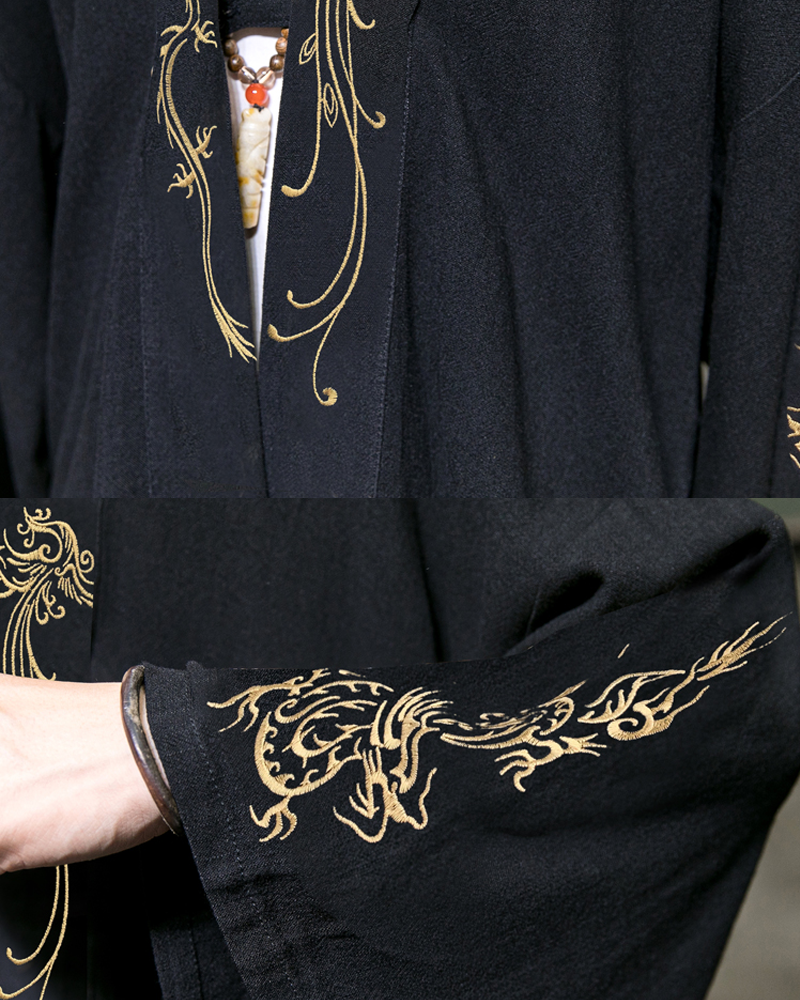 Embroidered Kimono Jacket