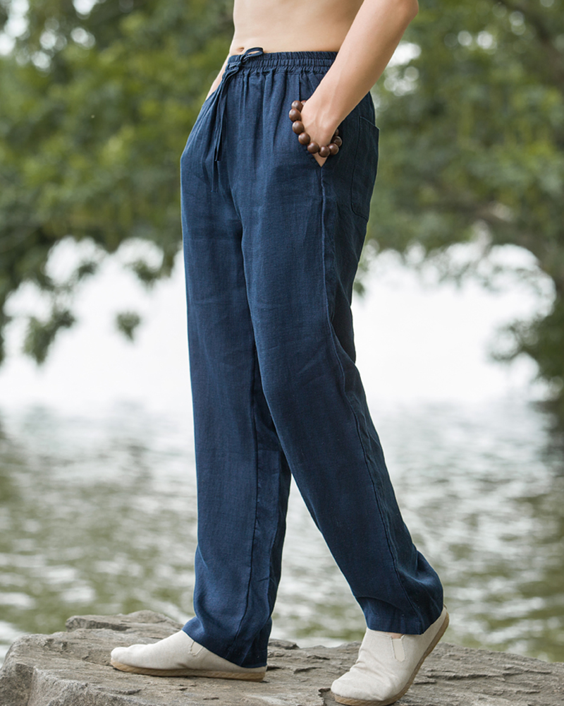 Linen Beach Pants Mens