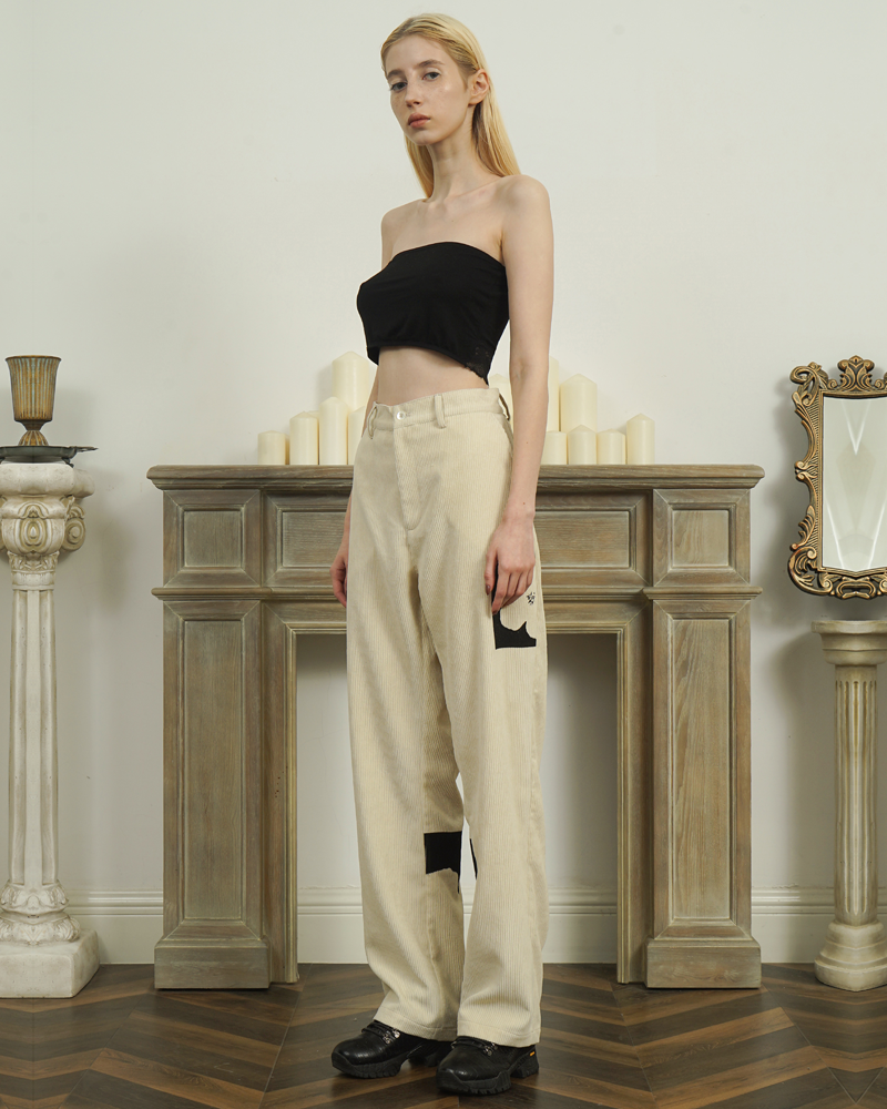 Beige Corduroy Pants