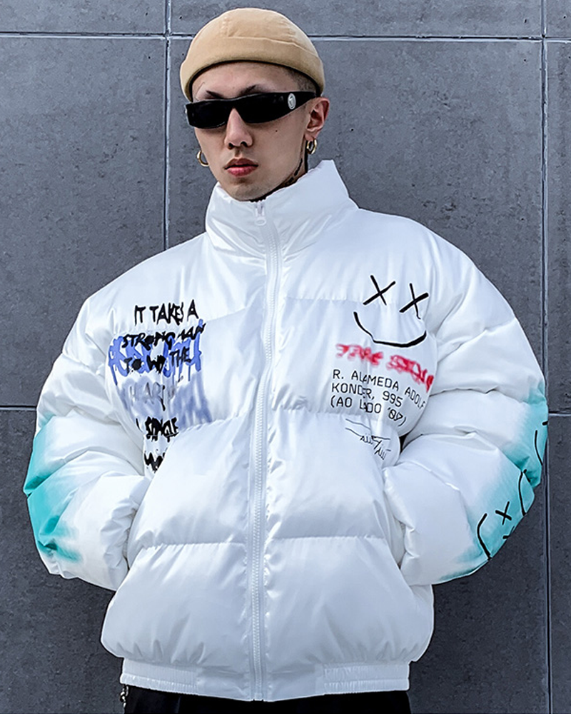 Graffiti Puffer Jacket