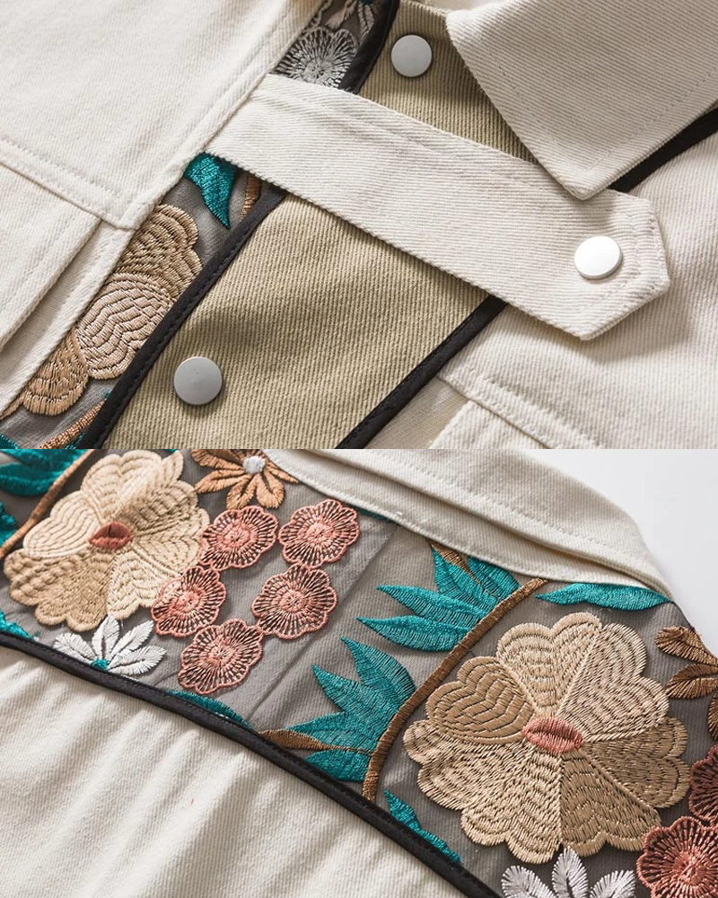 Floral Embroidered Jacket