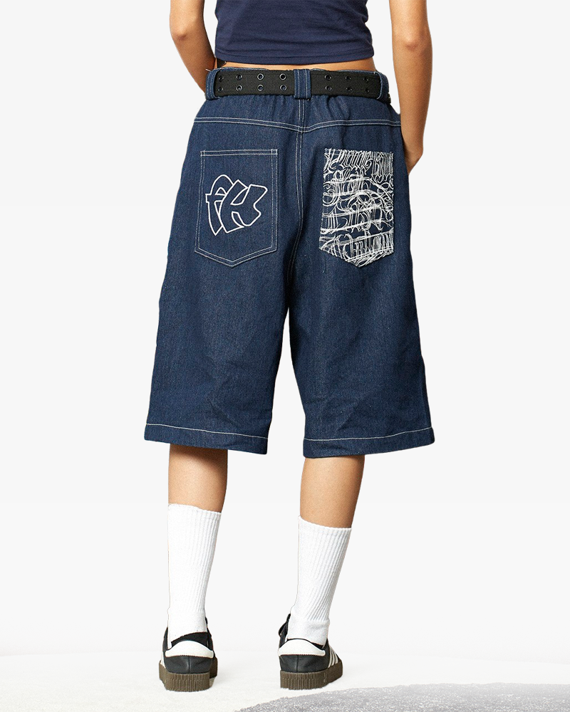 Streetwear Denim Shorts