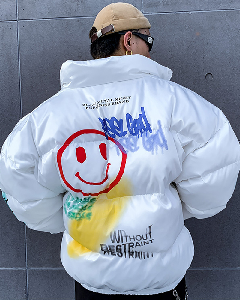 Graffiti Puffer Jacket