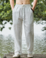 Linen Beach Pants Mens