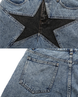 Star Denim Shorts